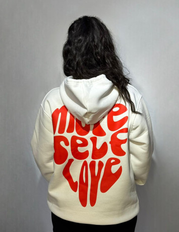 Ağ Hoody – Love Yourself / More Self Love Edition